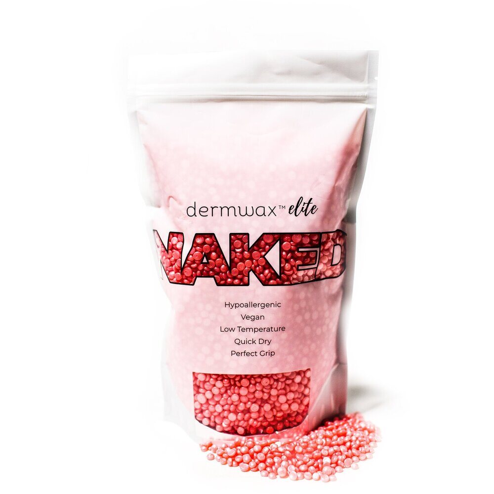 Dermwax Elite - Shimmer Pink - Stripless Hard Wax Beads / 20 Lb. Bag