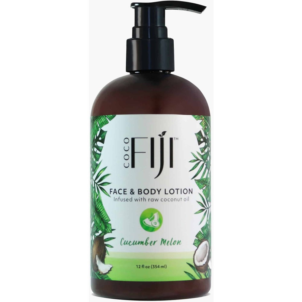 360Feel Cucumber Melon Body Lotion - Moisturizing Coconut & Olive Oil - Non-Greasy Formula - Gentle for Sensitive Skin - Infused with Essential Oils