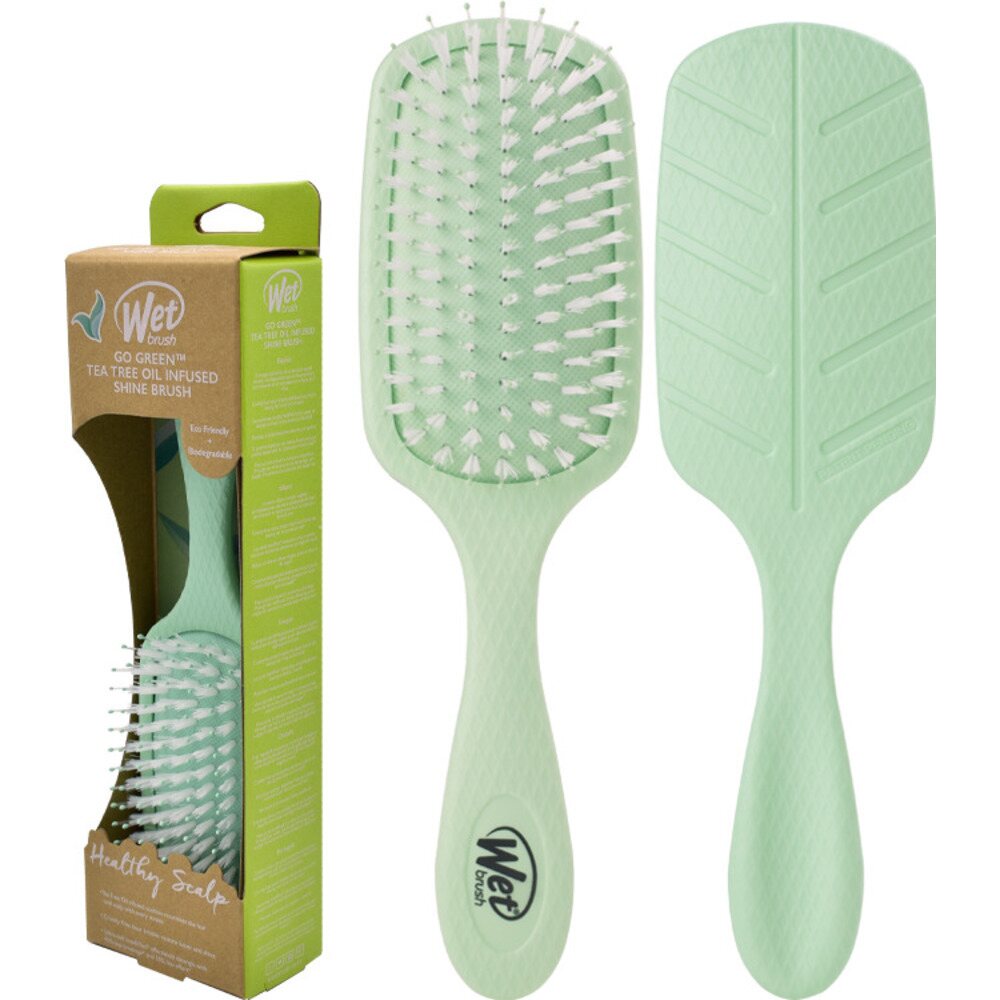 Wet Brush Go Green Shine Brush, Tea Tree Oil Infused, Healthy Scalp