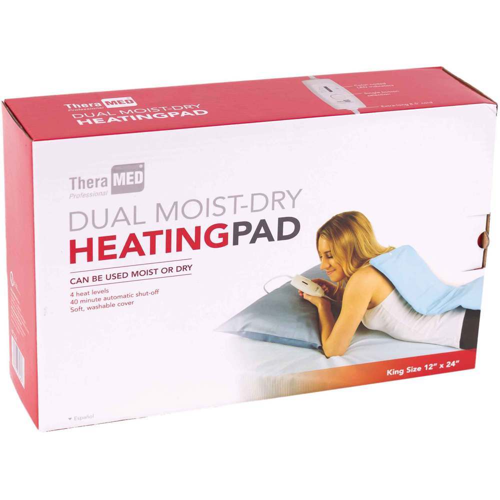 Thera-Med Professional Dual MoistDry Heating Pad King - 12